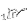 MOEN T9024 Belfield Two-Handle Diverter Roman Tub Faucet Including Handheld Shower - Chrome