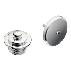MOEN T90331 Push-N-Lock Tub Drain Kit with 1-1/2" Threads - Chrome