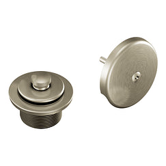 MOEN T90331BN Push-N-Lock Tub Drain Kit with 1-1/2" Threads - Brushed Nickel
