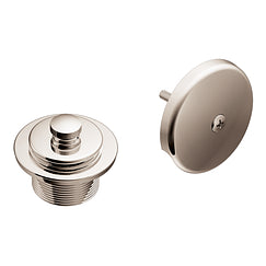 MOEN T90331NL Push-N-Lock Tub Drain Kit with 1-1/2" Threads - Polished Nickel