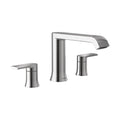 MOEN T908 Genta Lx Two-Handle Low Arc Roman Tub Faucet - Chrome