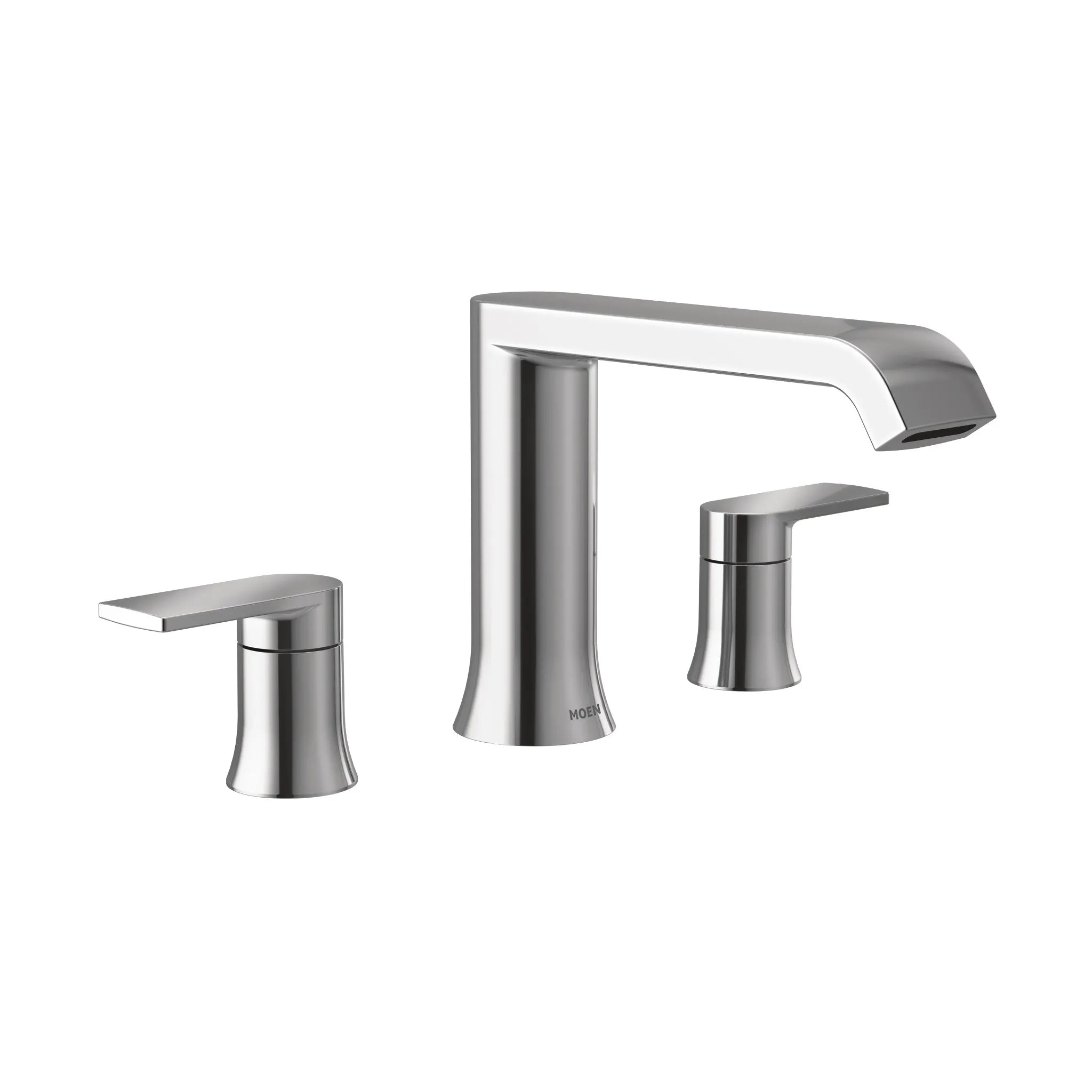 MOEN T908 Genta Lx Two-Handle Low Arc Roman Tub Faucet - Chrome