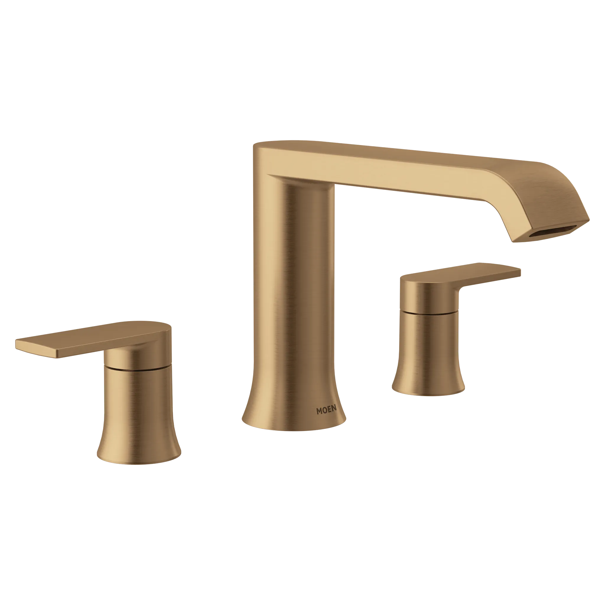 MOEN T908BZG Genta Lx Two-Handle Low Arc Roman Tub Faucet - Bronzed Gold