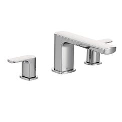 MOEN T935 Rizon Two-Handle Low Arc Roman Tub Faucet - Chrome