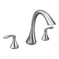 MOEN T943 Eva Two-Handle High Arc Roman Tub Faucet - Chrome