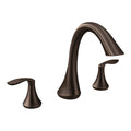 MOEN T943ORB Eva Two-Handle High Arc Roman Tub Faucet - Oil Rubbed Bronze