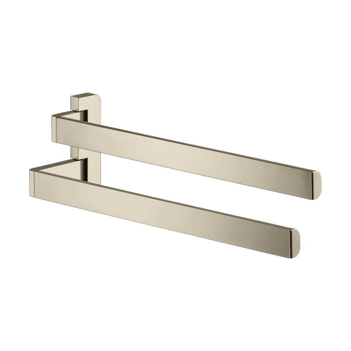 AXOR 42821830 Universal SoftSquare Dual Towel Bar - Polished Nickel