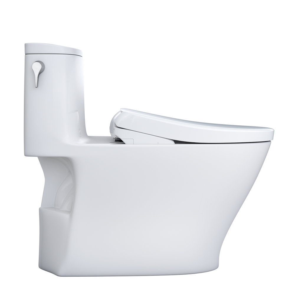 TOTO MW6424736CEFG#01 Washlet+ Nexus One-Piece Elongated 1.28 Gpf Toilet With S7A Contemporary Bidet Seat - Cotton White