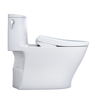 TOTO MW6424726CEFG#01 Washlet+ Nexus One-Piece Elongated 1.28 Gpf Toilet With S7 Contemporary Bidet Seat - Cotton White