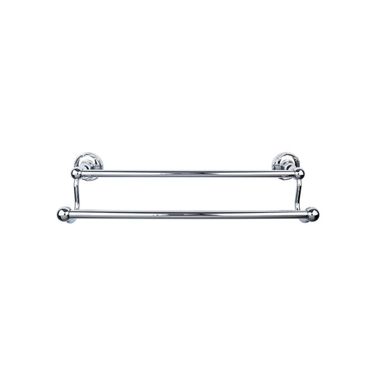 TOP KNOBS ED11PCE TOP BATH (R) Edwardian Bath Double 32 1/2" Wall Mounted Towel Bar - Polished Chrome