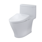 TOTO MW6424726CEFG#01 Washlet+ Nexus One-Piece Elongated 1.28 Gpf Toilet With S7 Contemporary Bidet Seat - Cotton White