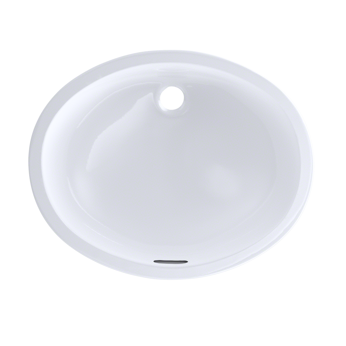 TOTO LT597G#01 Dantesca Oval Undermount Bathroom Sink With Cefiontect - Cotton White