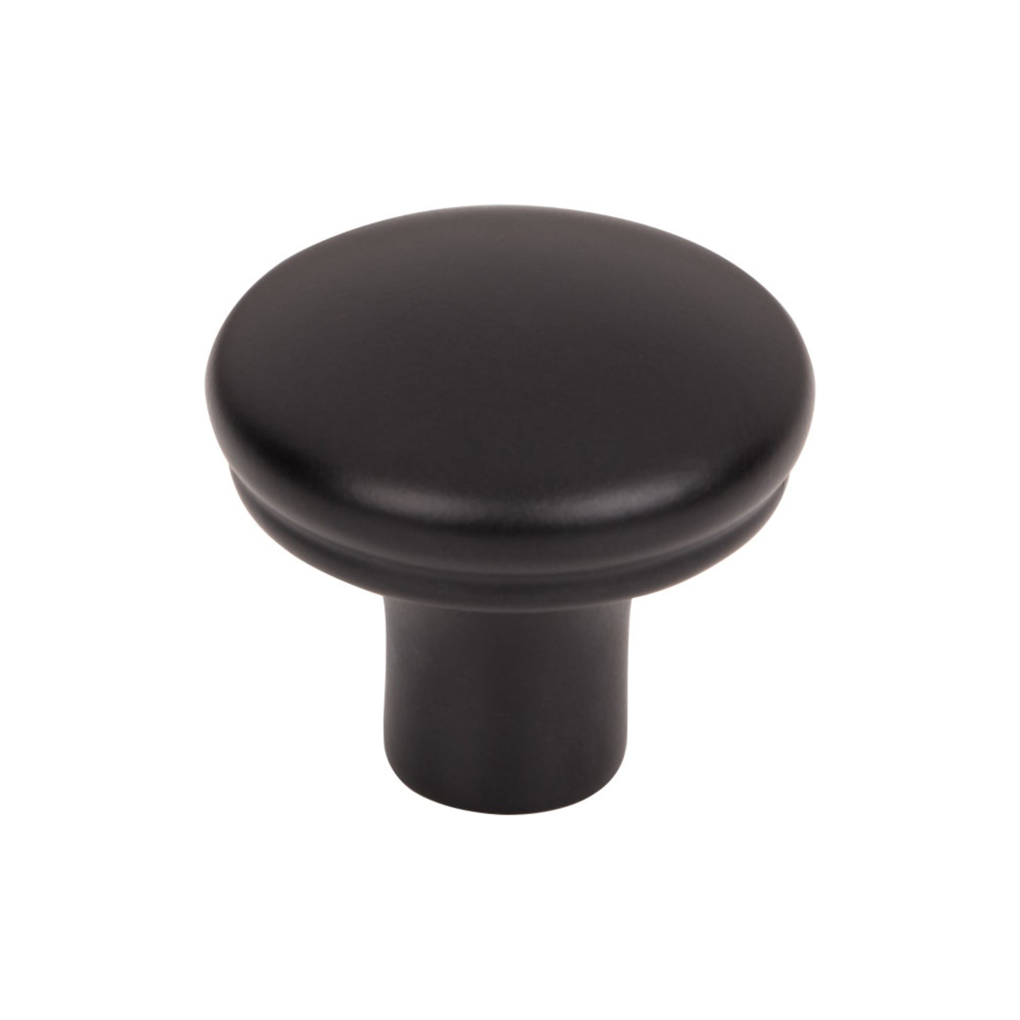 TOP KNOBS TK3050BLK Julian 1 1/4" Length Mushroom Knob , Flat Black