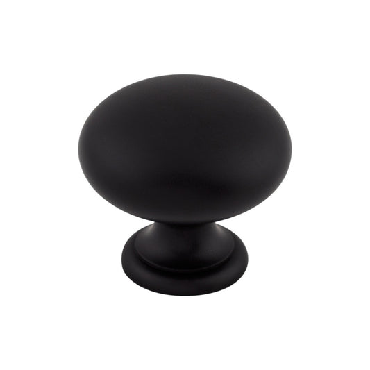 TOP KNOBS M285 Mushroom 1 1/4" Diameter Round Knob - Flat Black