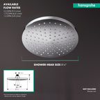 HANSGROHE 26093671 Vernis Blend Showerhead 200 1-Jet, 1.5 GPM - Matte Black