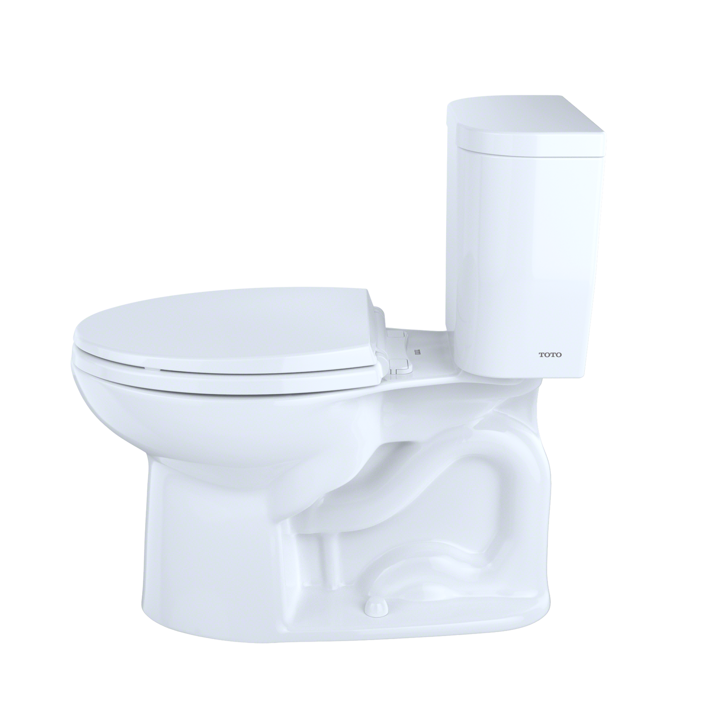 TOTO CST244EF#01 Entrada Two-Piece Elongated 1.28 Gpf Universal Height Toilet - Cotton White