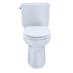 TOTO CST454CEFRG#01 Drake Ii Two-Piece Elongated 1.28 Gpf Universal Height Toilet With Cefiontect And Right-Hand Trip Lever - Cotton White