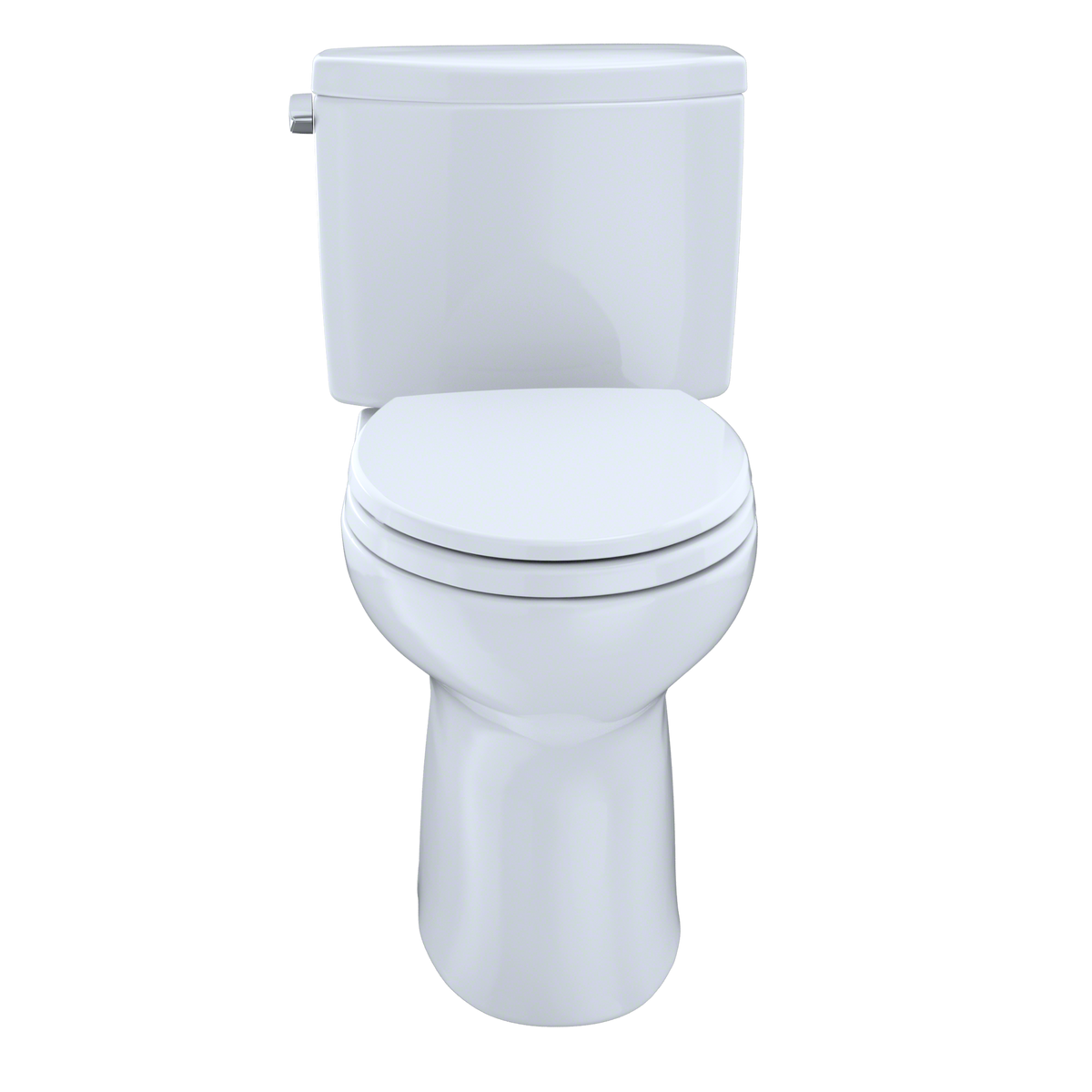 TOTO CST454CEFRG#01 Drake Ii Two-Piece Elongated 1.28 Gpf Universal Height Toilet With Cefiontect And Right-Hand Trip Lever - Cotton White
