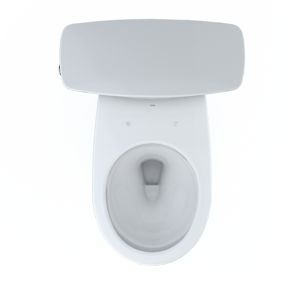 TOTO CST785CEFG#01 Drake Transitional Two-Piece Round 1.28 Gpf Universal Height Tornado Flush Toilet With Cefiontect - Cotton White