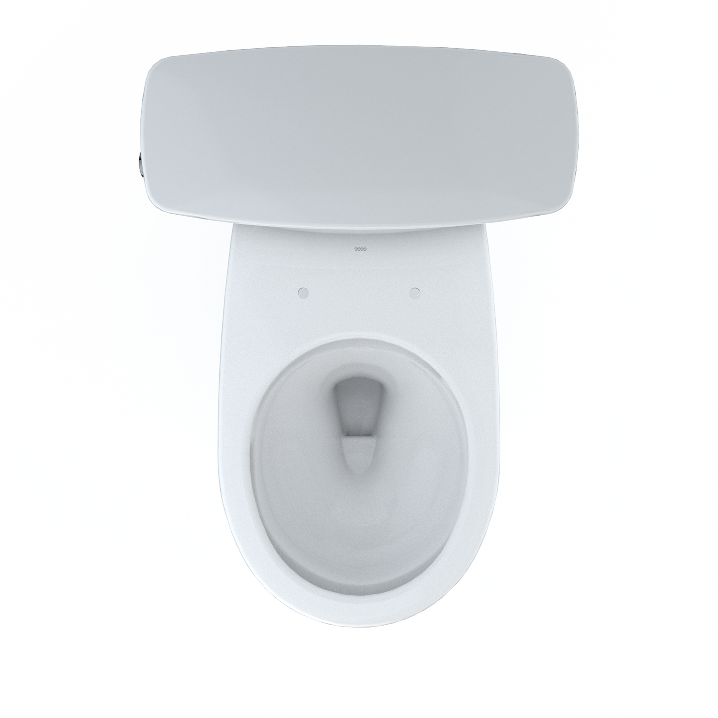 TOTO CST785CEFG#01 Drake Transitional Two-Piece Round 1.28 Gpf Universal Height Tornado Flush Toilet With Cefiontect - Cotton White