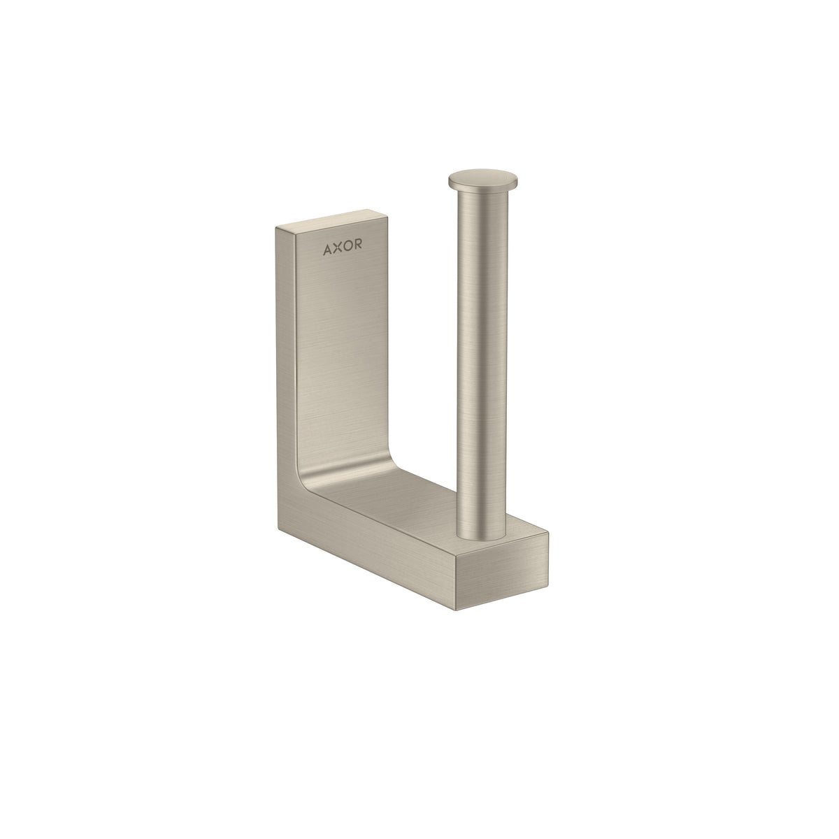 AXOR 42654820 Universal Rectangular Spare Roll Holder - Brushed Nickel