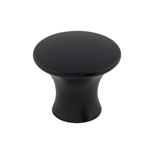 TOP KNOBS TK592BLK Oculus 1 5/16" Diameter Round Knob - Flat Black