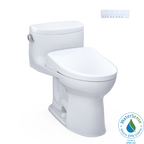 TOTO MW6344736CEFG#01 Washlet+ Supreme Ii One-Piece Elongated 1.28 Gpf Toilet And Washlet+ S7A Contemporary Bidet Seat - Cotton White