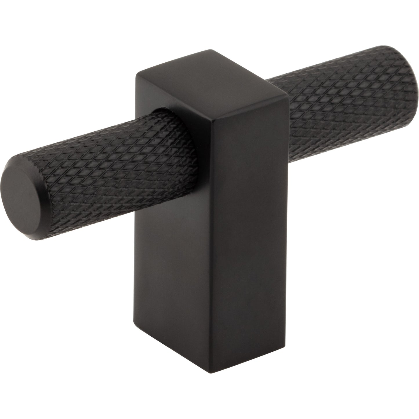 JEFFREY ALEXANDER 498T-MB Larkin Knurled 2-3/8" Length Bar Knob - Matte Black