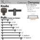 TOP KNOBS TK3257AG Dempsey 12" Center to Center Bar Pull - Ash Gray