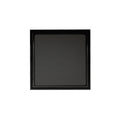 INFINITY DRAIN TD 15-2I BK TD 15 5" x 5" TD 15 Tile Insert Complete Kit in Matte Black with Cast Iron Drain Body, 2" No Hub Outlet