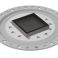 INFINITY DRAIN TDB 4-P ORB TD 4 4” x 4” Tile Drain Strainer in Oil Rubbed Bronze with PVC Bonded Flange Drain Body, 2", 3" and 4" Outlet