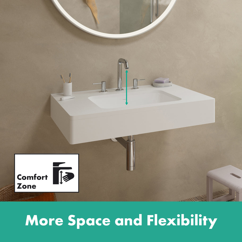 HANSGROHE 73332001 Tecturis S Widespread Faucet 150, 1.2 GPM - Chrome