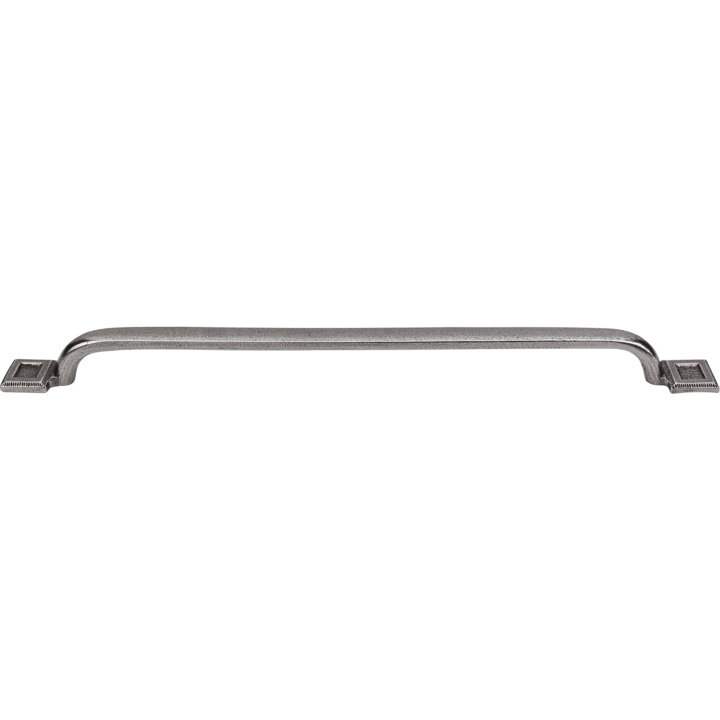 TOP KNOBS M1826 Square Inset 18" Center to Center Bar Pull - Cast Iron