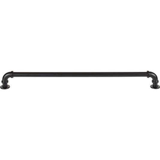 ATLAS 434-BL Steam Punk 12" Center to Center Bar Pull , Matte Black