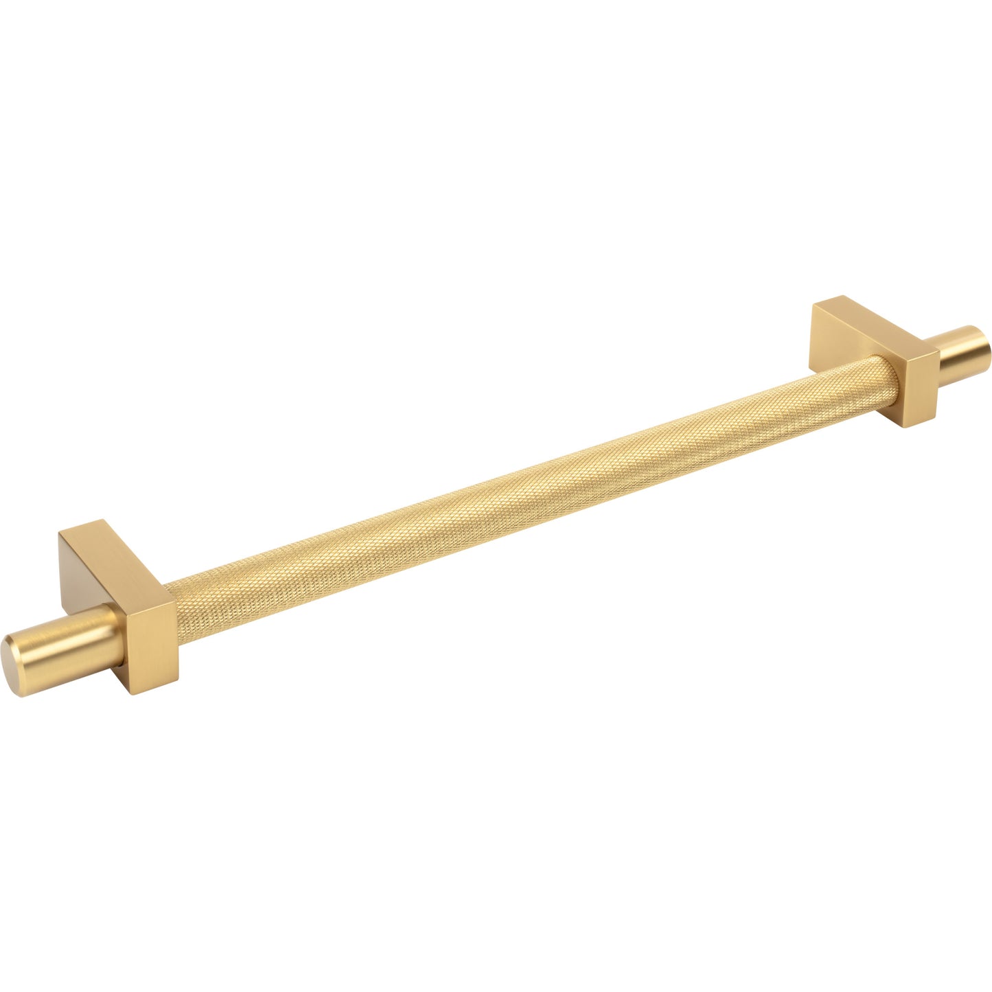 JEFFREY ALEXANDER 598-18BG Larkin Knurled Center 18" Center-to-Center Appliance Pull - Brushed Gold