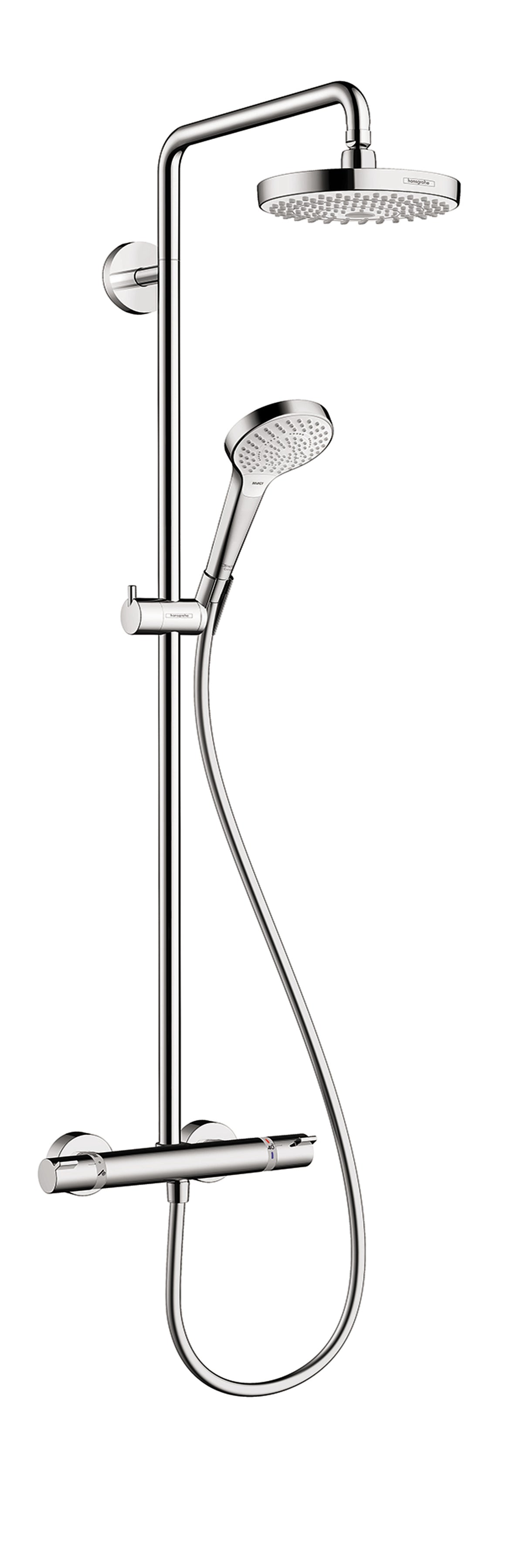 HANSGROHE 27254001 Croma Select S Showerpipe 180 2-Jet, 2.0 GPM - Chrome
