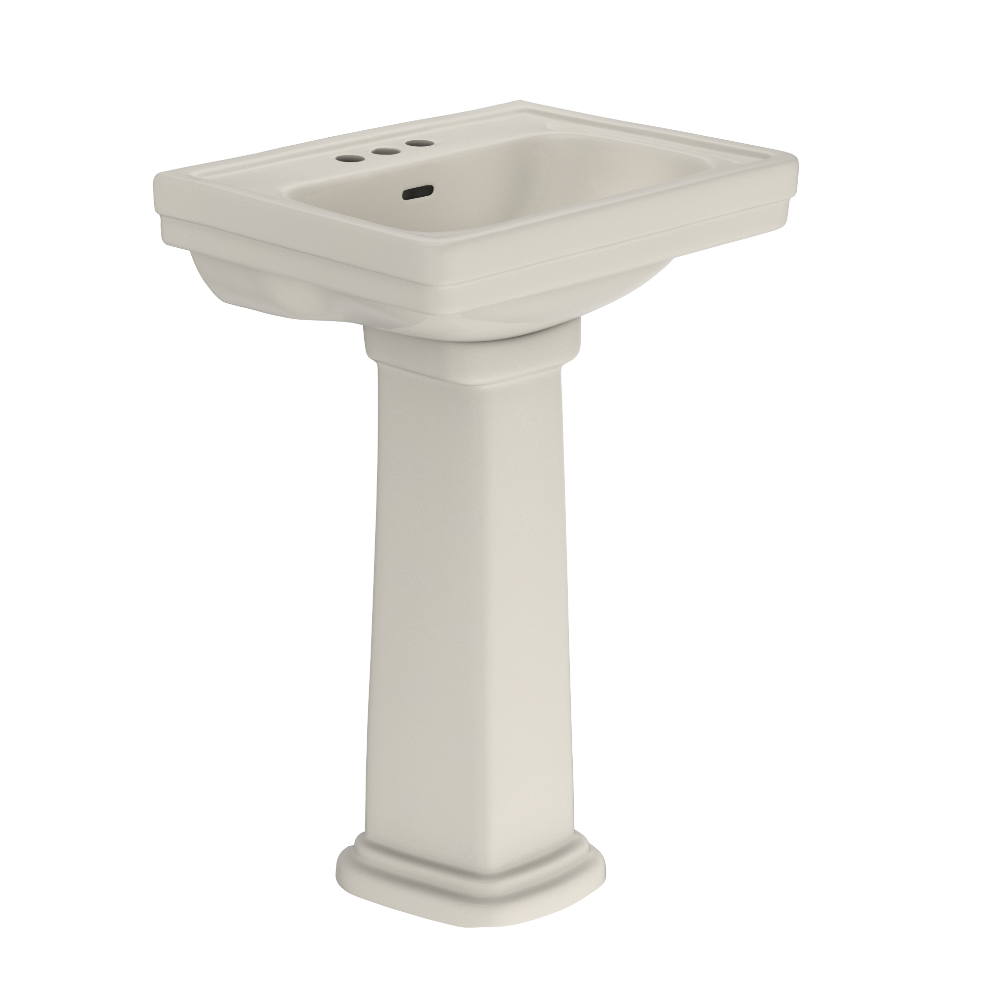 TOTO LPT532.4N#12 Promenade 24" X 19-1/4" Rectangular Pedestal Bathroom Sink For 4 Inch Center Faucets - Sedona Beige