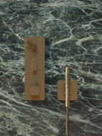 AXOR 49626251 Citterio C Handshower Holder Softsquare with Outlet 5"x5" with Handshower and Textile Hose, 2.5 GPM - Brushed Gold Optic