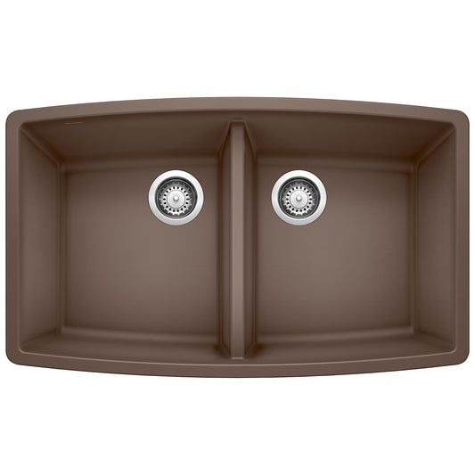 BLANCO 440068 Performa Performa SILGRANIT 33" 50/50 Double Bowl Undermount Kitchen Sink - Cafe in Cafe