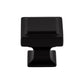 TOP KNOBS TK702BLK Ascendra 1 1/4" Length Square Knob - Flat Black