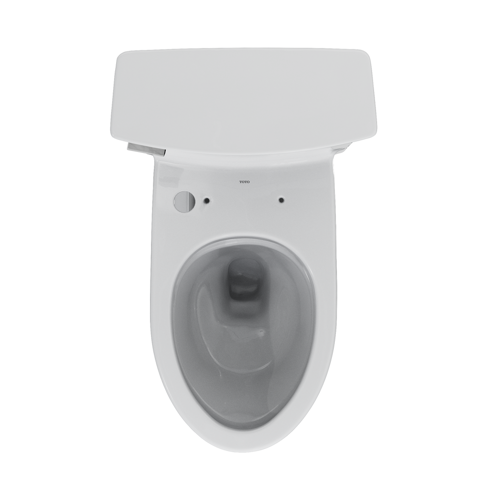 TOTO CST964CEFGAT40#01 Soiree One Piece Elongated 1.28 Gpf Universal Height Skirted Toilet With Cefiontect - Cotton White