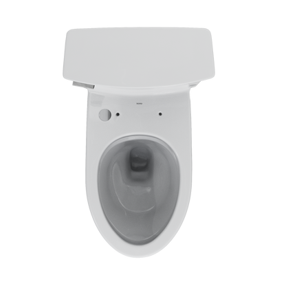 TOTO CST964CEFGAT40#01 Soiree One Piece Elongated 1.28 Gpf Universal Height Skirted Toilet With Cefiontect - Cotton White