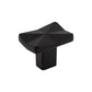 TOP KNOBS TK560BLK Quilted 1 1/4" Length Rectangle Knob - Flat Black