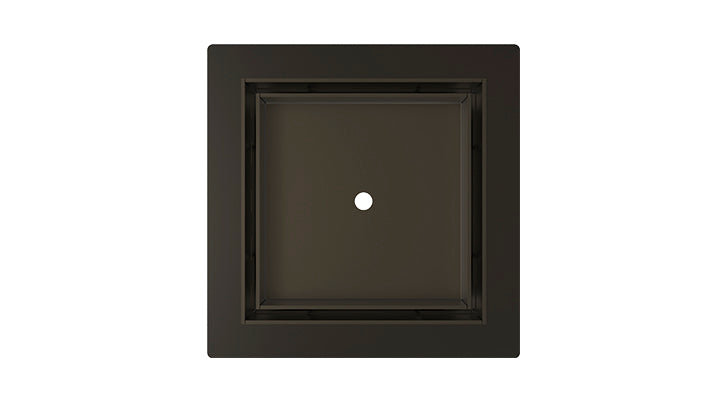 INFINITY DRAIN TF 5 ORB TDF 5 5” x 5” Flanged Tile Drain Strainer for 3/4" tile with 2” Throat in Oil Rubbed Bronze