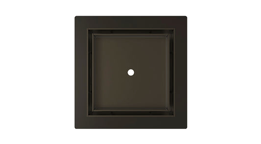 INFINITY DRAIN TF 5 ORB TDF 5 5” x 5” Flanged Tile Drain Strainer for 3/4" tile with 2” Throat in Oil Rubbed Bronze