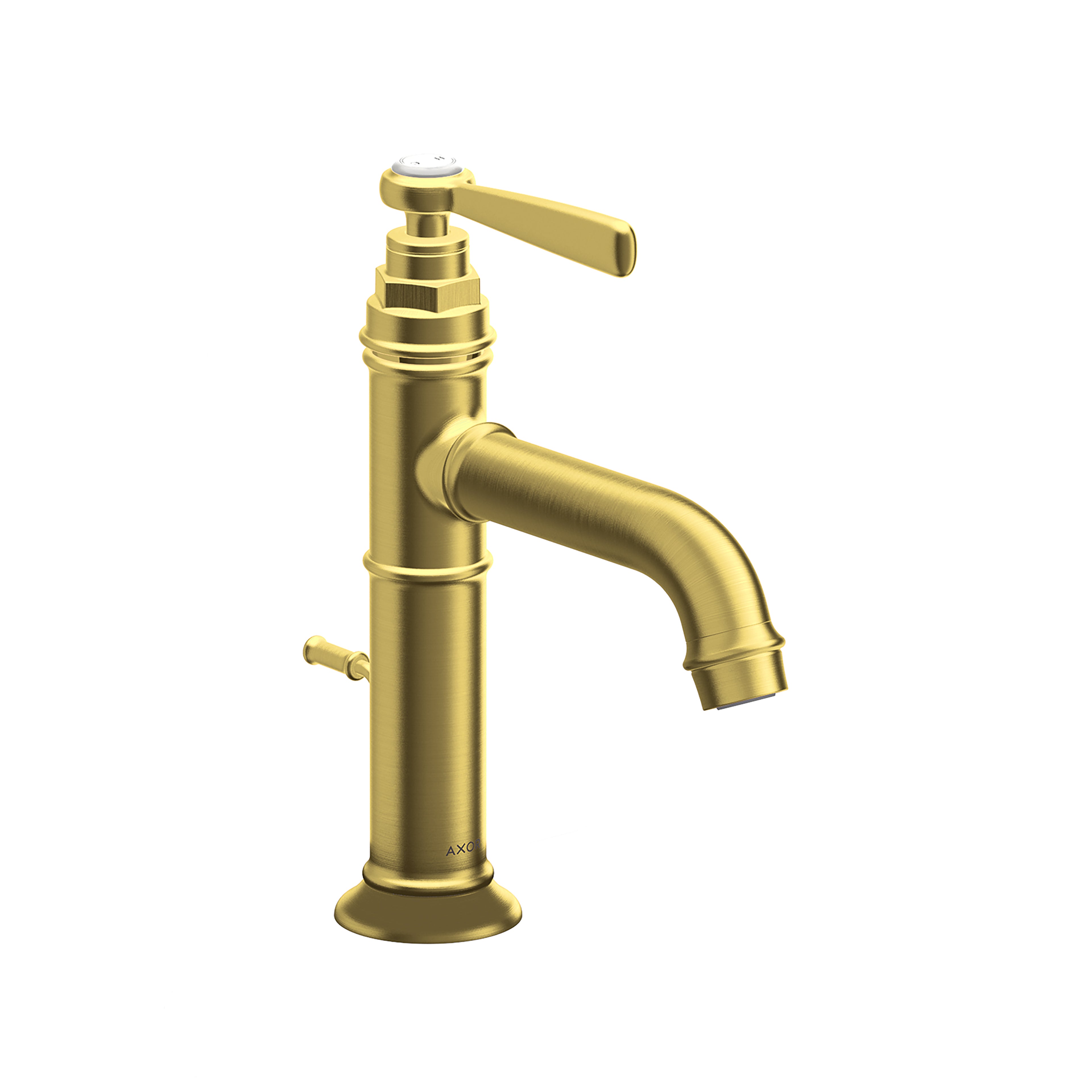 AXOR 16515251 Montreux Single-Hole Faucet 100 with Pop-Up Drain, 1.2 GPM - Brushed Gold Optic