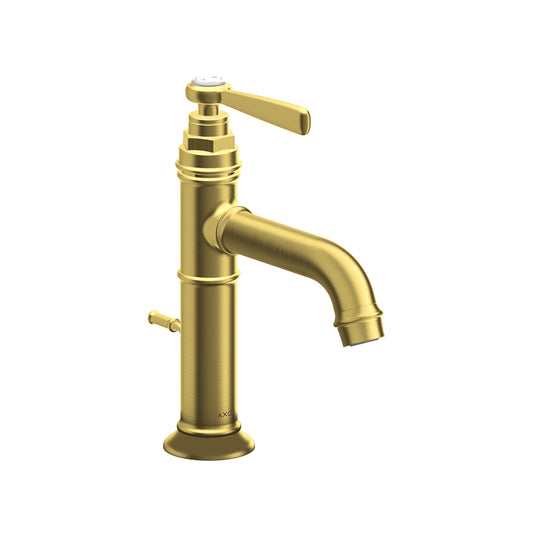AXOR 16515251 Montreux Single-Hole Faucet 100 with Pop-Up Drain, 1.2 GPM - Brushed Gold Optic