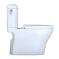 TOTO MS436124CEMFGN#01 Aquia IV Cube Two-Piece Elongated Dual Flush 1.28 and 0.9 GPF Universal Height Toilet with CEFIONTECT , Cotton White