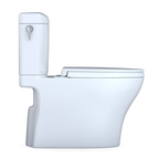 TOTO MS436124CEMFGN#01 Aquia Iv Cube Two-Piece Elongated Dual Flush 1.28 And 0.9 Gpf Universal Height Toilet With Cefiontect - Cotton White