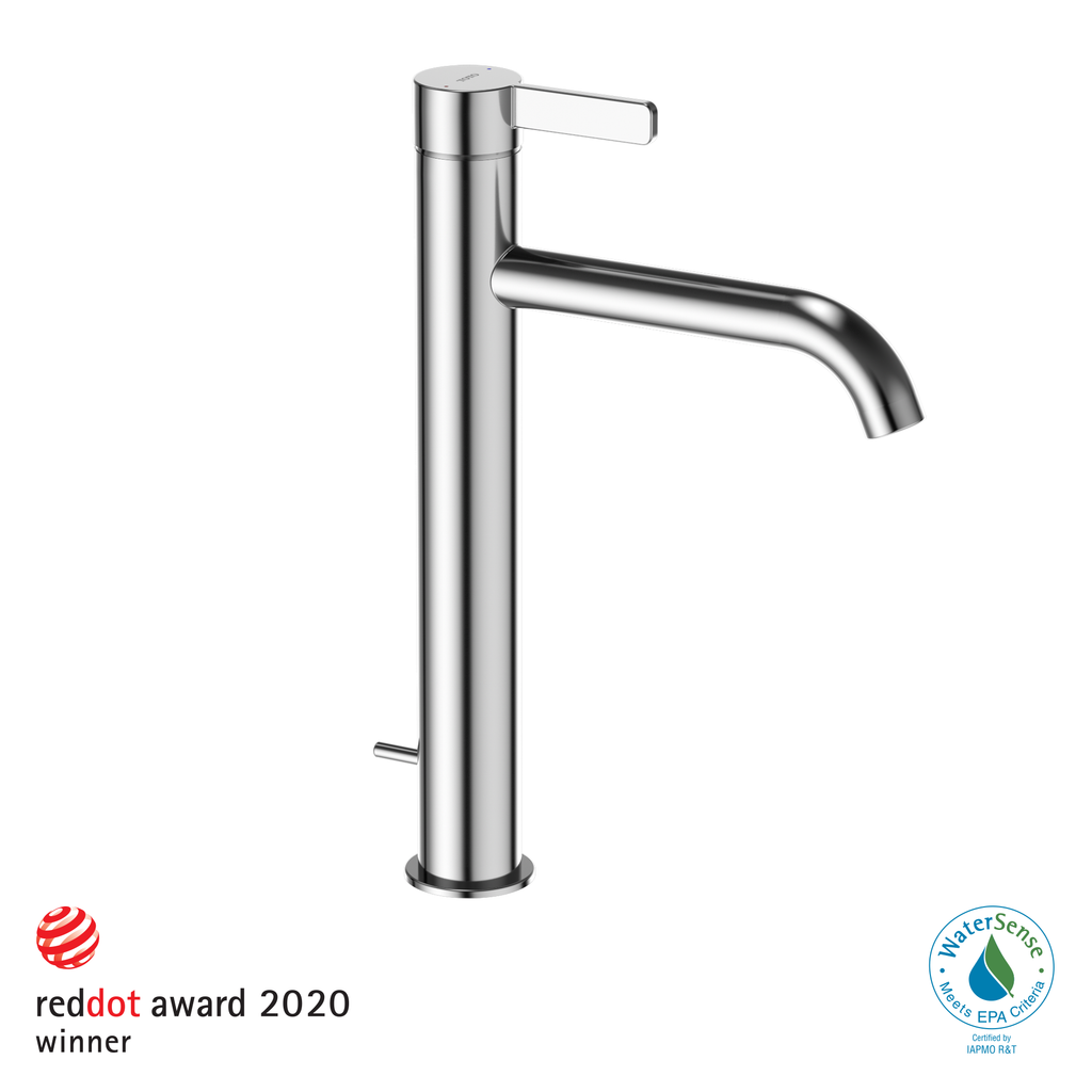 TOTO TLG11305U#CP Gf 1.2 Gpm Single Handle Vessel Bathroom Sink Faucet With Comfort Glide Technology - Polished Chrome
